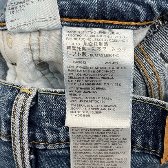 Levi’s Men’s 550 Relaxed Fit Medium Wash Jeans 34x32 ALTERED HEM TO 29” Inseam - Picture 5 of 10